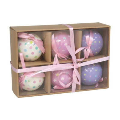 Изображение товара Набор новогодних шаров Gerimport Ny 7,5 см 6 шт