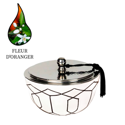Изображение товара Аромасвеча Nour Bougie Tellus Fleur d'oranger 548 г - ручная ароматическая свеча из Марокко Изображение товара Аромасвеча Nour Bougie Tellus Fleur d'oranger 548 г - ручная ароматическая свеча из Марокко