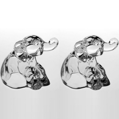 Изображение товара Набор для специй Слон Crystal Bohemia из прозрачного хрусталя 2 шт Изображение товара Набор для специй Слон Crystal Bohemia из прозрачного хрусталя 2 шт
