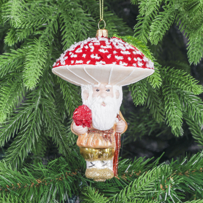 Изображение товара Ёлочная игрушка Snow and Stars лесовичок в подарочной упаковке