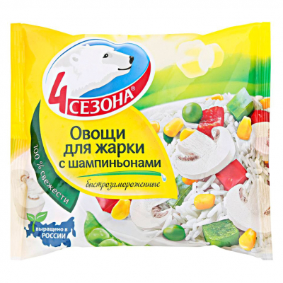 Изображение товара Овощи 4 Сезона Для жарки с шампиньонами 400 г