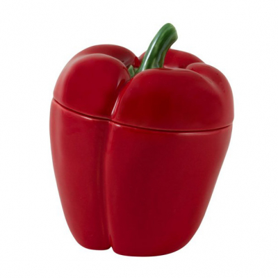 Изображение товара Емкость с крышкой Bordallo Pinheiro Перец 12,5 см красный