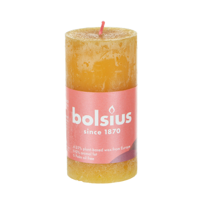 Изображение товара Свеча Bolsius shine 10х5 см медово-желтая