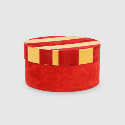 Изображение товара Подарочная круглая коробка Mercury Tableware из картона с бархатным покрытием Изображение товара Подарочная круглая коробка Mercury Tableware из картона с бархатным покрытием