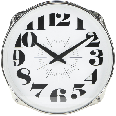 Изображение товара Часы настенные IsTime Drum красные 27,5х16,7х27,5 см