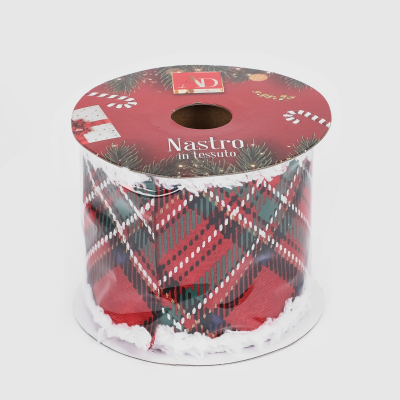 Изображение товара Декоративная новогодняя лента 7x270 см в ассортименте