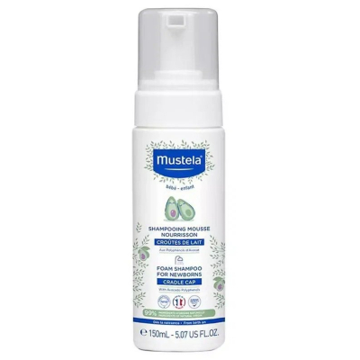 Изображение товара Мягкий шампунь-пенка для новорожденных Mustela 150 мл с натуральными компонентами Изображение товара Мягкий шампунь-пенка для новорожденных Mustela 150 мл с натуральными компонентами