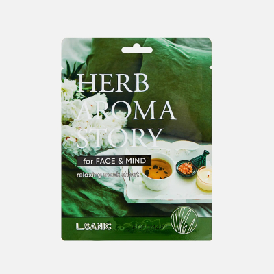 Изображение товара Тканевая маска для лица L.sanic Herb aroma story с экстрактом розмарина 25 мл Изображение товара Тканевая маска для лица L.sanic Herb aroma story с экстрактом розмарина 25 мл