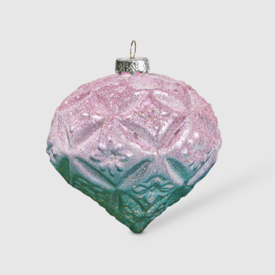 Изображение товара Украшение на елку Baoying yiwen лук синий розовый 10 см