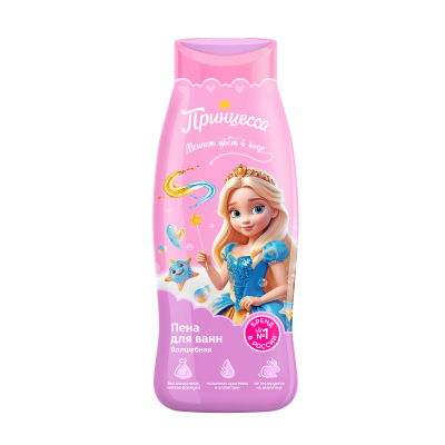 Изображение товара Пена для ванны Принцесса волшебная 400 мл для расслабления и ухода за кожей Изображение товара Пена для ванны Принцесса волшебная 400 мл для расслабления и ухода за кожей