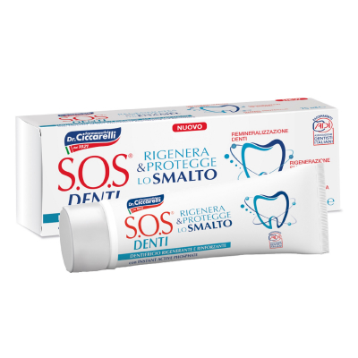 Изображение товара Паста зубная S.O.S. Denti Защита эмали 75 мл для ежедневного ухода Изображение товара Паста зубная S.O.S. Denti Защита эмали 75 мл для ежедневного ухода