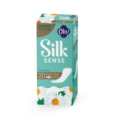 Изображение товара Прокладки ежедневные Ola! Silk Sense Daily Deo Ромашка 20 шт - гигиенический продукт для женщин