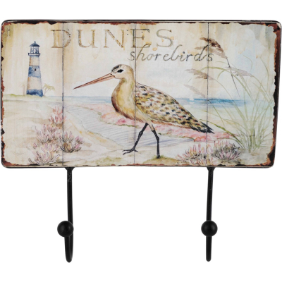Изображение товара Панно с крючками Glasar птица и маяк в винтажном стиле 26х7х23 см Изображение товара Панно с крючками Glasar птица и маяк в винтажном стиле 26х7х23 см