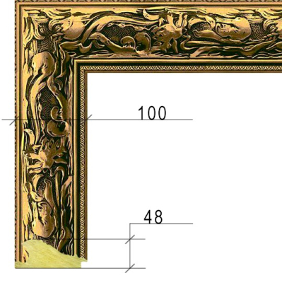 Изображение товара Рама Декарт багетная 40/50 КРЗ10 11301
