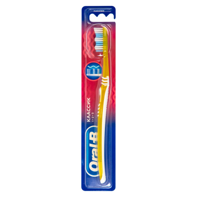 Изображение товара Зубная щетка Oral-B Классик Средняя жесткость Изображение товара Зубная щетка Oral-B Классик Средняя жесткость