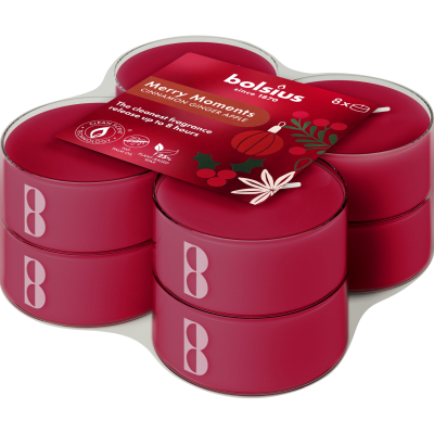 Изображение товара Свечи чайные Bolsius merry moments, 4 часа, 18 шт