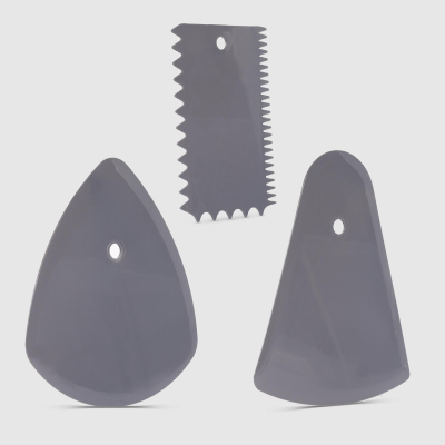 Изображение товара Набор шпателей для крема Baroness Kitchen 3 шт серого цвета