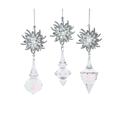 Изображение товара Игрушка ёлочная Kurt S. Adler, подвеска 6 см, прозрачная