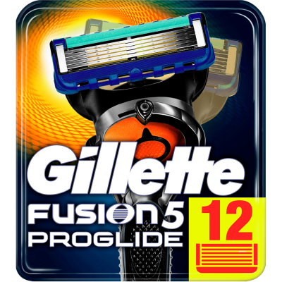 Изображение товара Сменные кассеты для бритья Gillette Fusion5 ProGlide 12 шт Изображение товара Сменные кассеты для бритья Gillette Fusion5 ProGlide 12 шт