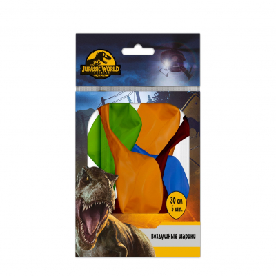 Изображение товара Шарики Мир Юрского периода 30 см 5 шт - праздничные латексные шары Изображение товара Шарики Мир Юрского периода 30 см 5 шт - праздничные латексные шары
