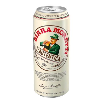 Изображение товара Пиво светлое фильтрованное Birra Moretti L'Autentica 0,5 л
