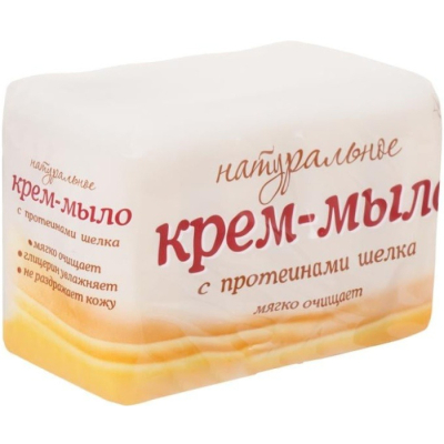 Изображение товара Крем-мыло Невская косметика Натуральное с протеинами шелка 100 г 4 шт