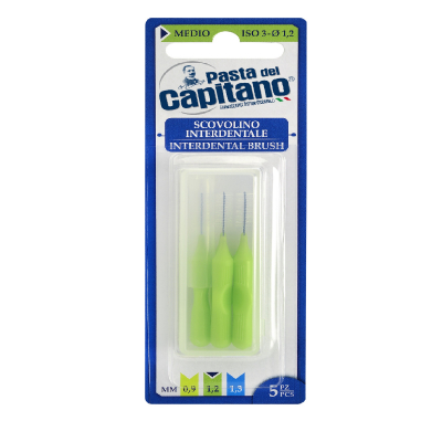 Изображение товара Ершики межзубные Pasta del Capitano 1,2 мм - 5 шт Изображение товара Ершики межзубные Pasta del Capitano 1,2 мм - 5 шт
