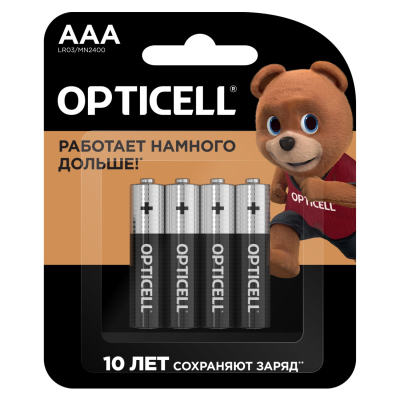 Изображение товара Батарейки Opticell Basic AAA 4шт - надежный источник питания