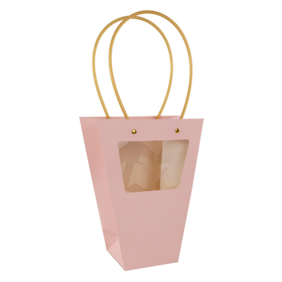 Изображение товара Пакет подарочный Азалия светло-розовый, 20x10x26 см