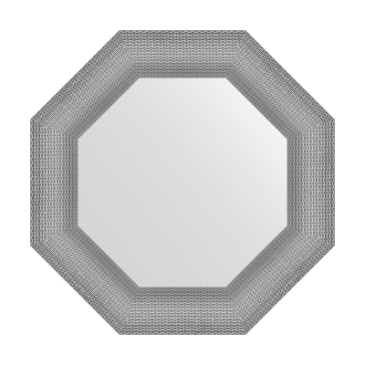 Изображение товара Зеркало в багетной раме Evoform серебряная кольчуга 57x57 см восьмиугольное Изображение товара Зеркало в багетной раме Evoform серебряная кольчуга 57x57 см восьмиугольное