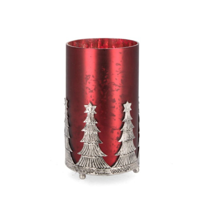 Изображение товара Подсвечник Bizzotto ny parky красный 10х18,5 см