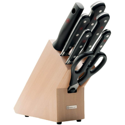 Изображение товара Набор кухонных ножей Wuesthof Classic ножницы, мусат, 5 предметов Изображение товара Набор кухонных ножей Wuesthof Classic ножницы, мусат, 5 предметов