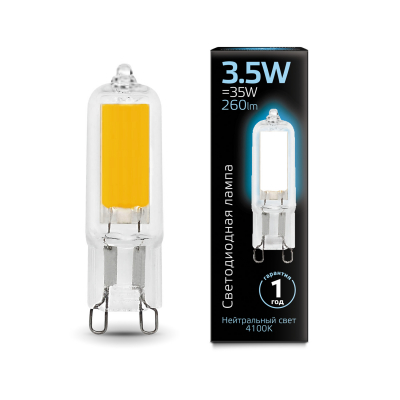 Изображение товара Светодиодная лампа Gauss G9 3.5W 260lm 4100K для декоративного освещения