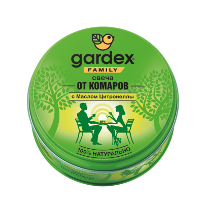Изображение товара Свеча от комаров Gardex Family натуральный состав до 20 часов горения Изображение товара Свеча от комаров Gardex Family натуральный состав до 20 часов горения