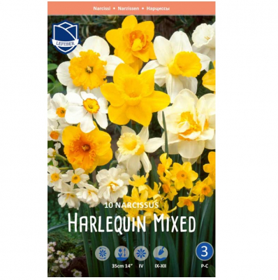 Изображение товара Луковицы Lefeber Нарцисс harlequin mixed 10шт