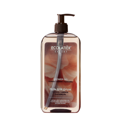 Изображение товара Гель для душа Ecolatier Expert тонка, амбра и карамель 800 мл