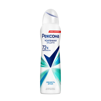 Изображение товара Дезодорант-спрей Рексона Свежесть душа 150 мл длительная защита