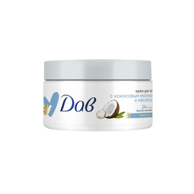 Изображение товара Крем Dove для тела с кокосовым молочком и маслом ши 300 мл