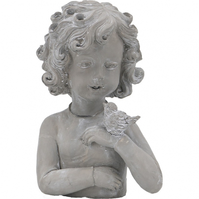 Изображение товара Ваза Glasar Девочка с птичкой 21х16х31 см - стильный элемент интерьера Изображение товара Ваза Glasar Девочка с птичкой 21х16х31 см - стильный элемент интерьера