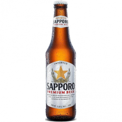 Изображение товара Пиво светлое Sapporo фильтрованное 0.33 л освежающий вкус и натуральные ингредиенты