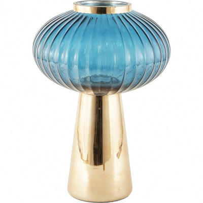 Изображение товара Ваза Glasar 23х23х32см голубая