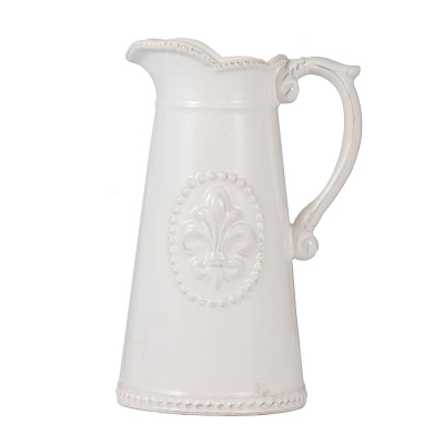 Изображение товара Кувшин Glasar белый 15x13x23 см для молока и соусов из керамики