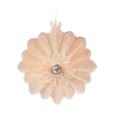 Изображение товара Украшение Baoying yiwen бежевое 9х3.5 см для ёлки