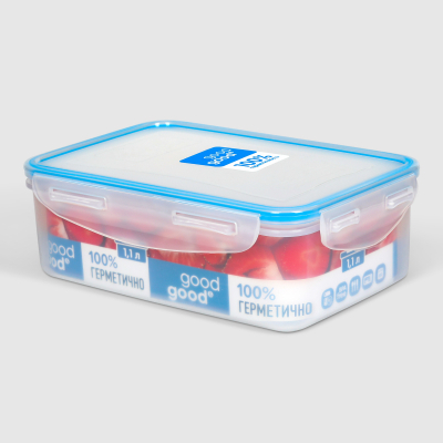 Изображение товара Контейнер для пищевых продуктов Good&good 1,1 л прозрачный