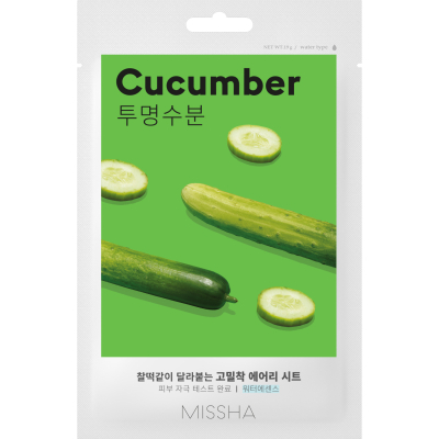 Изображение товара Маска тканевая Missha Airy Fit Sheet Mask Cucumber увлажняющая 19 г для сухой кожи