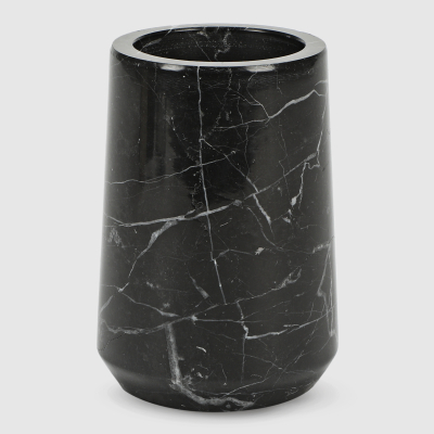 Изображение товара Стаканчик Ridder Chloe черный для зубных щёток из мрамора