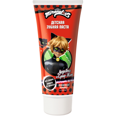 Изображение товара Детская зубная паста супер кот 60г для защиты и гигиены зубов малышей Изображение товара Детская зубная паста супер кот 60г для защиты и гигиены зубов малышей