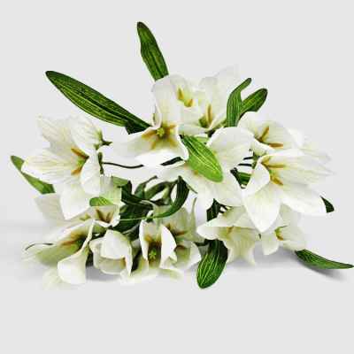 Изображение товара Букет искусственных крокусов белый 27 см Конэко-О