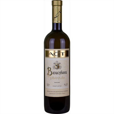 Изображение товара Вино белое сухое ACT Вазисубани 0.75 л Грузия свежий вкус аромат