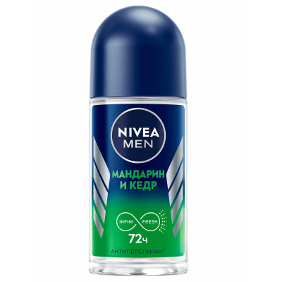 Изображение товара Антиперспирант ролик Nivea Men Мандарин и кедр 50 мл для мужчин
